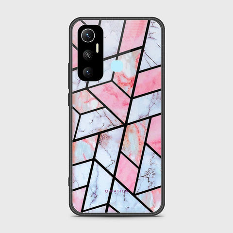Infinix Hot 11 Cover - O'Nation Shades of Marble Series - HQ Ultra Shine Premium Infinity Glass Soft Silicon Borders Case
