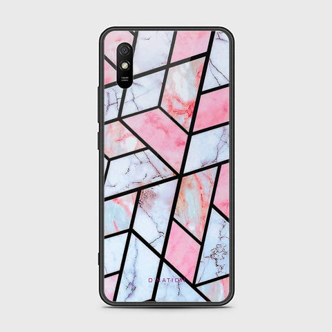 Xiaomi Redmi 9A Cover - O'Nation Shades of Marble Series - HQ Ultra Shine Premium Infinity Glass Soft Silicon Borders Case