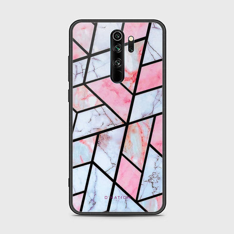 Xiaomi Redmi Note 8 Pro Cover - O'Nation Shades of Marble Series - HQ Ultra Shine Premium Infinity Glass Soft Silicon Borders Case