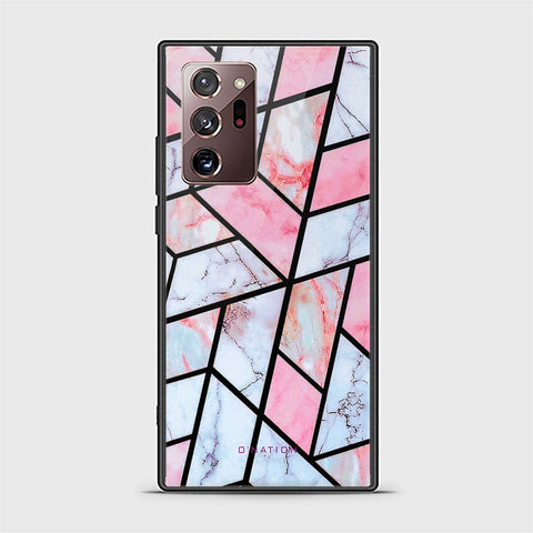 Samsung Galaxy Note 20 Ultra Cover - O'Nation Shades of Marble Series - HQ Ultra Shine Premium Infinity Glass Soft Silicon Borders Case