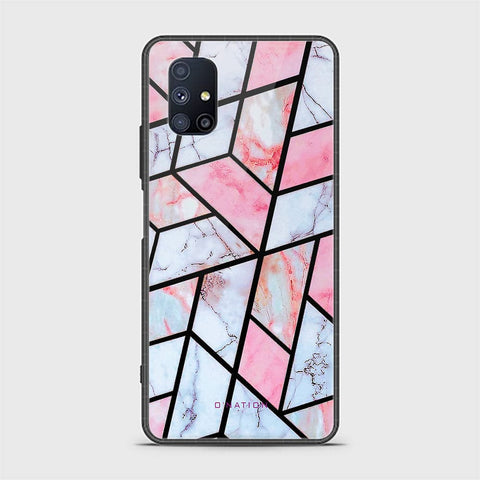 Samsung Galaxy M51 Cover - O'Nation Shades of Marble Series - HQ Ultra Shine Premium Infinity Glass Soft Silicon Borders Case