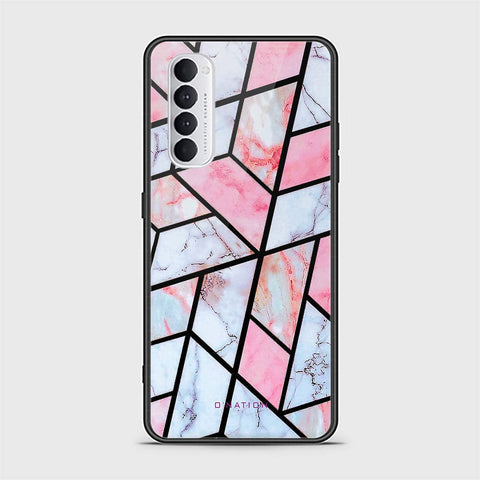 Oppo Reno 4 Pro Cover - O'Nation Shades of Marble Series - HQ Ultra Shine Premium Infinity Glass Soft Silicon Borders Case