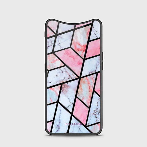 Oppo Find X Cover - O'Nation Shades of Marble Series - HQ Ultra Shine Premium Infinity Glass Soft Silicon Borders Case