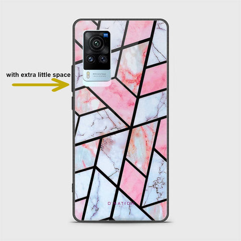 Vivo X60 Pro Cover - O'Nation Shades of Marble Series - HQ Ultra Shine Premium Infinity Glass Soft Silicon Borders Case