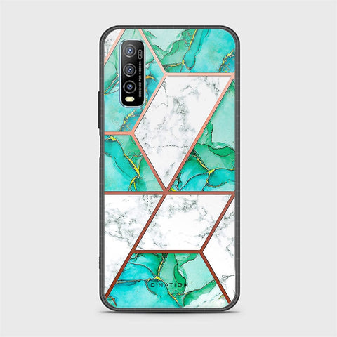 Vivo Y70s Cover - O'Nation Shades of Marble Series - HQ Ultra Shine Premium Infinity Glass Soft Silicon Borders Case