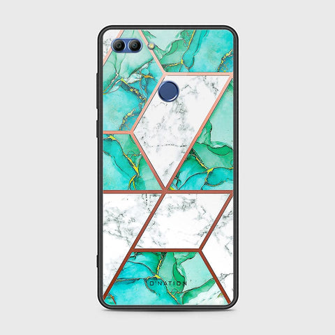 Huawei Y9 2018 Cover - O'Nation Shades of Marble Series - HQ Ultra Shine Premium Infinity Glass Soft Silicon Borders Case