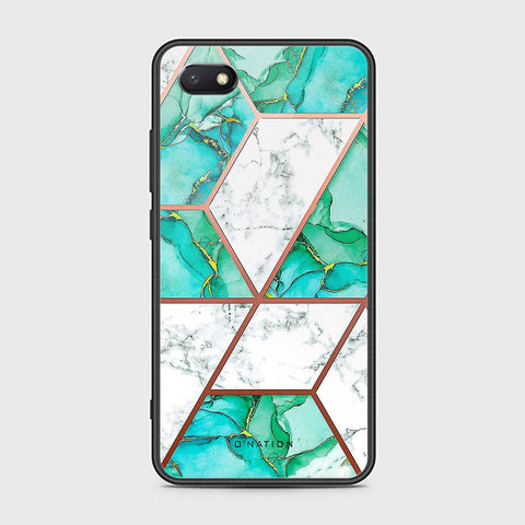 Huawei Y5 Prime 2018 Cover - O'Nation Shades of Marble Series - HQ Ultra Shine Premium Infinity Glass Soft Silicon Borders Case