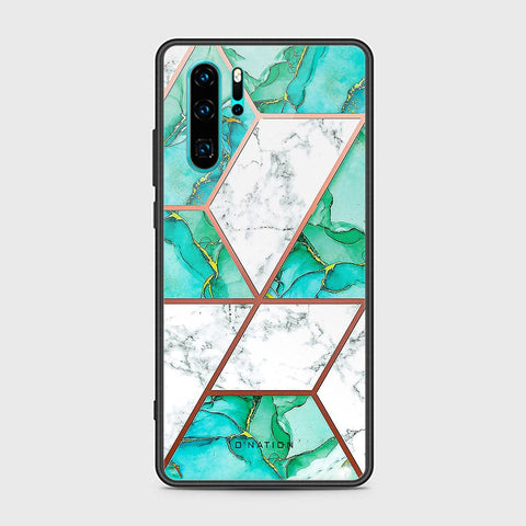 Huawei P30 Pro Cover - O'Nation Shades of Marble Series - HQ Ultra Shine Premium Infinity Glass Soft Silicon Borders Case