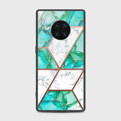 Huawei Mate 30 Pro Cover - O'Nation Shades of Marble Series - HQ Ultra Shine Premium Infinity Glass Soft Silicon Borders Case