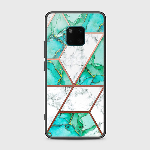 Huawei Mate 20 Pro Cover - O'Nation Shades of Marble Series - HQ Ultra Shine Premium Infinity Glass Soft Silicon Borders Case