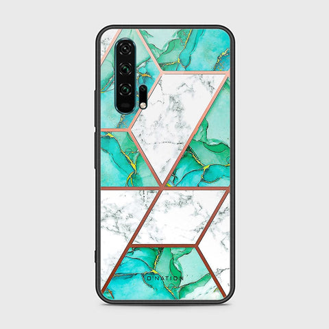 Honor 20 Pro Cover - O'Nation Shades of Marble Series - HQ Ultra Shine Premium Infinity Glass Soft Silicon Borders Case