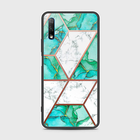 Honor 9X Cover - O'Nation Shades of Marble Series - HQ Ultra Shine Premium Infinity Glass Soft Silicon Borders Case