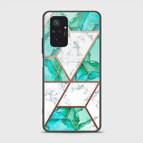 Xiaomi Redmi Note 10 Pro 4G Cover - O'Nation Shades of Marble Series - HQ Ultra Shine Premium Infinity Glass Soft Silicon Borders Case