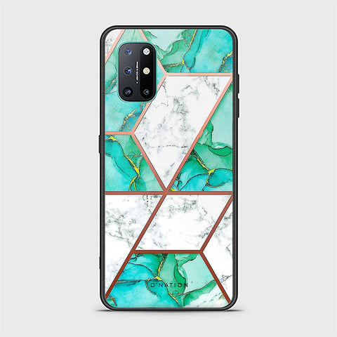 OnePlus 8T Cover - O'Nation Shades of Marble Series - HQ Ultra Shine Premium Infinity Glass Soft Silicon Borders Case