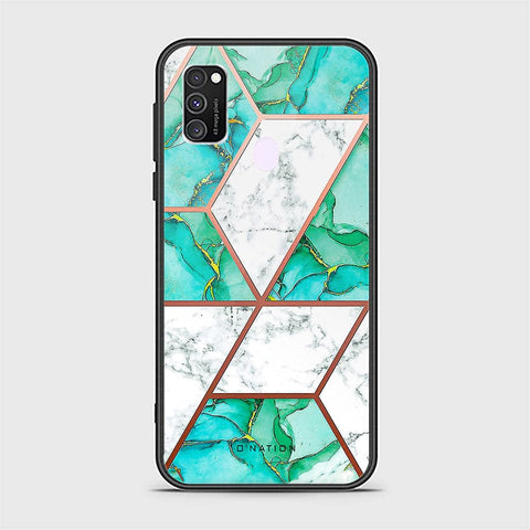 Samsung Galaxy M30s Cover - O'Nation Shades of Marble Series - HQ Ultra Shine Premium Infinity Glass Soft Silicon Borders Case