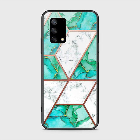 Oppo A95 4G Cover - O'Nation Shades of Marble Series - HQ Ultra Shine Premium Infinity Glass Soft Silicon Borders Case