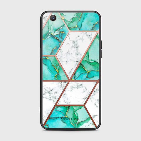 Oppo A39 Cover - O'Nation Shades of Marble Series - HQ Ultra Shine Premium Infinity Glass Soft Silicon Borders Case