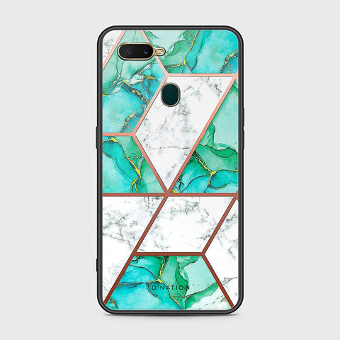 Oppo A12 Cover - O'Nation Shades of Marble Series - HQ Ultra Shine Premium Infinity Glass Soft Silicon Borders Case