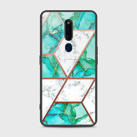 Oppo F11 Pro Cover - O'Nation Shades of Marble Series - HQ Ultra Shine Premium Infinity Glass Soft Silicon Borders Case