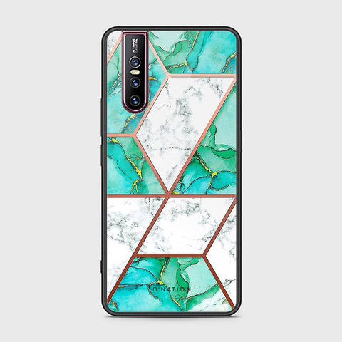 Vivo V15 Pro Cover - O'Nation Shades of Marble Series - HQ Ultra Shine Premium Infinity Glass Soft Silicon Borders Case