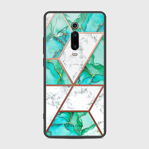 Xiaomi Mi 9T Cover - O'Nation Shades of Marble Series - HQ Ultra Shine Premium Infinity Glass Soft Silicon Borders Case