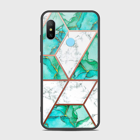 Xiaomi Redmi Note 6 Pro Cover - O'Nation Shades of Marble Series - HQ Ultra Shine Premium Infinity Glass Soft Silicon Borders Case