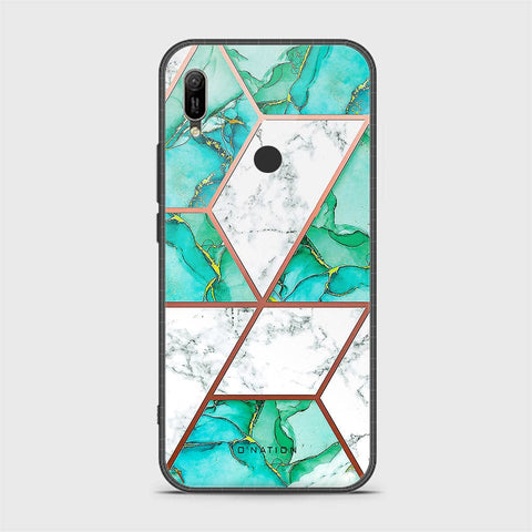 Huawei Y6 2019 / Y6 Prime 2019 Cover - O'Nation Shades of Marble Series - HQ Ultra Shine Premium Infinity Glass Soft Silicon Borders Case