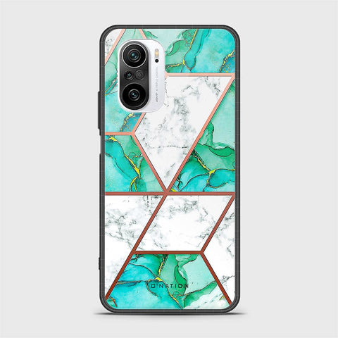Xiaomi Poco F3 Cover - O'Nation Shades of Marble Series - HQ Ultra Shine Premium Infinity Glass Soft Silicon Borders Case