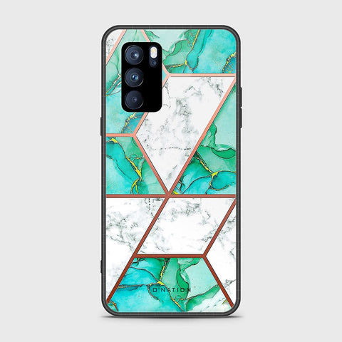 Oppo Reno 6 Pro 5G Cover - O'Nation Shades of Marble Series - HQ Ultra Shine Premium Infinity Glass Soft Silicon Borders Case