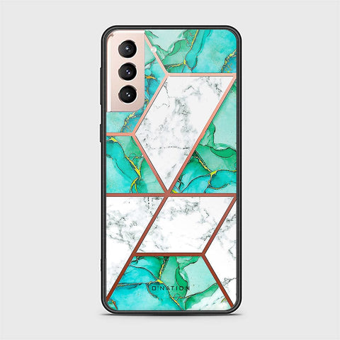 Samsung Galaxy S21 FE 5G Cover - O'Nation Shades of Marble Series - HQ Ultra Shine Premium Infinity Glass Soft Silicon Borders Case