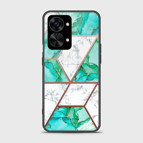OnePlus Nord 2T Cover - O'Nation Shades of Marble Series - HQ Ultra Shine Premium Infinity Glass Soft Silicon Borders Case