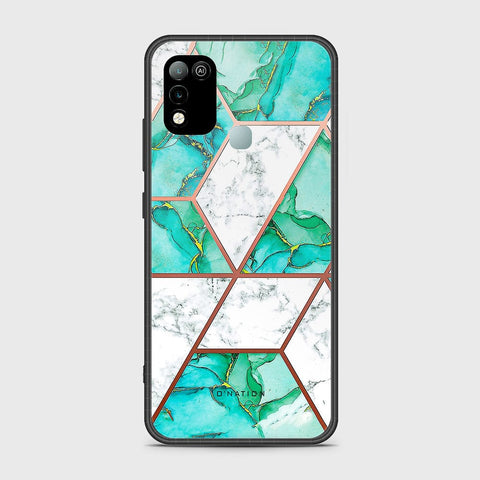 Infinix Hot 11 Play Cover - O'Nation Shades of Marble Series - HQ Ultra Shine Premium Infinity Glass Soft Silicon Borders Case