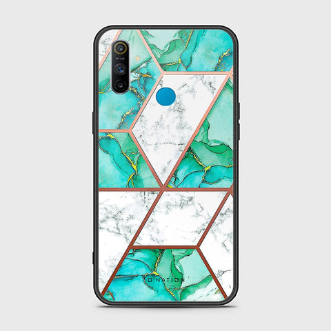 Realme 5i Cover - O'Nation Shades of Marble Series - HQ Ultra Shine Premium Infinity Glass Soft Silicon Borders Case