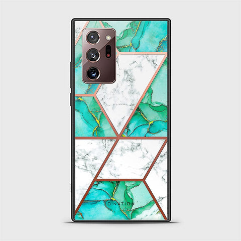 Samsung Galaxy Note 20 Ultra Cover - O'Nation Shades of Marble Series - HQ Ultra Shine Premium Infinity Glass Soft Silicon Borders Case