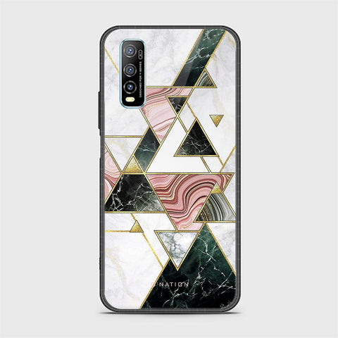 Vivo Y70s Cover - O'Nation Shades of Marble Series - HQ Ultra Shine Premium Infinity Glass Soft Silicon Borders Case