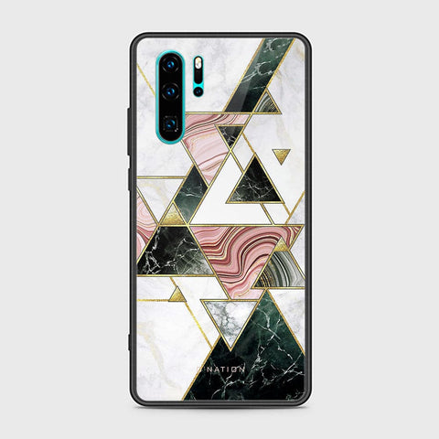 Huawei P30 Pro Cover - O'Nation Shades of Marble Series - HQ Ultra Shine Premium Infinity Glass Soft Silicon Borders Case