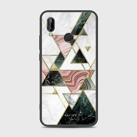 Huawei P20 Lite Cover - O'Nation Shades of Marble Series - HQ Ultra Shine Premium Infinity Glass Soft Silicon Borders Case