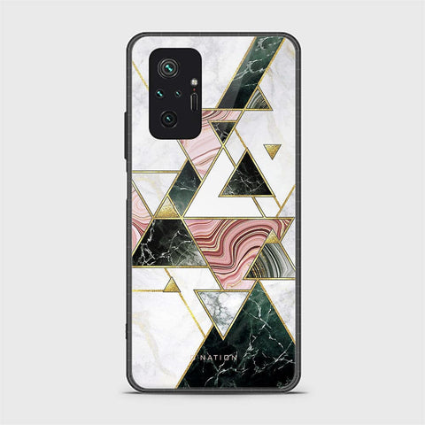 Xiaomi Redmi Note 10 Pro 4G Cover - O'Nation Shades of Marble Series - HQ Ultra Shine Premium Infinity Glass Soft Silicon Borders Case