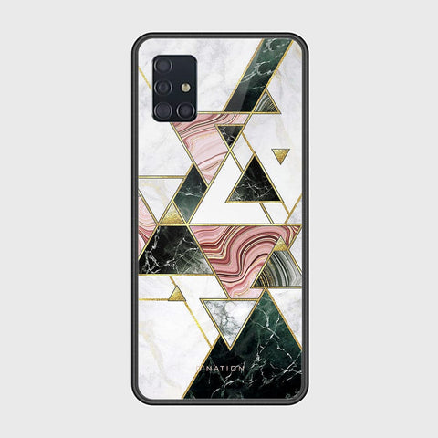 Samsung Galaxy A51 Cover - O'Nation Shades of Marble Series - HQ Ultra Shine Premium Infinity Glass Soft Silicon Borders Case