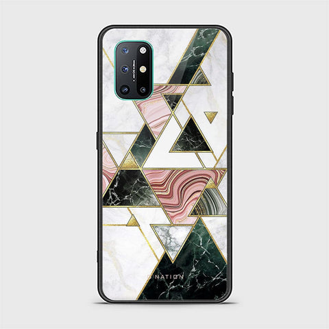 OnePlus 8T Cover - O'Nation Shades of Marble Series -  D1 - HQ Ultra Shine Premium Infinity Glass Soft Silicon Borders Case ( Fast Delivery )