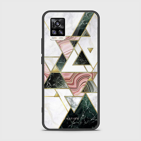 Vivo V20 Cover - O'Nation Shades of Marble Series - HQ Ultra Shine Premium Infinity Glass Soft Silicon Borders Case