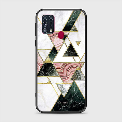Samsung Galaxy M31 Cover - O'Nation Shades of Marble Series - HQ Ultra Shine Premium Infinity Glass Soft Silicon Borders Case