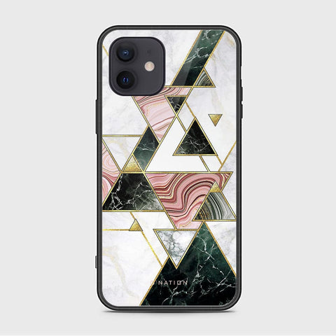iPhone 12 Mini Cover - O'Nation Shades of Marble Series - HQ Ultra Shine Premium Infinity Glass Soft Silicon Borders Case