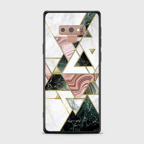 Samsung Galaxy Note 9 Cover - O'Nation Shades of Marble Series - HQ Ultra Shine Premium Infinity Glass Soft Silicon Borders Case