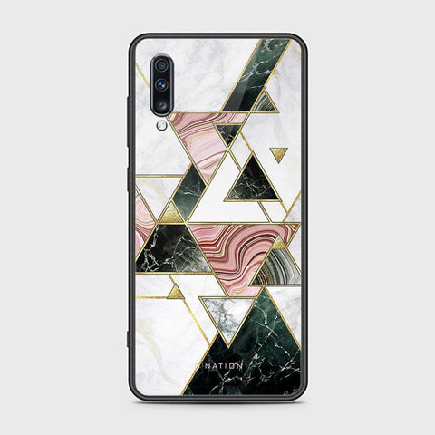 Samsung Galaxy A70s Cover - O'Nation Shades of Marble Series - HQ Ultra Shine Premium Infinity Glass Soft Silicon Borders Case