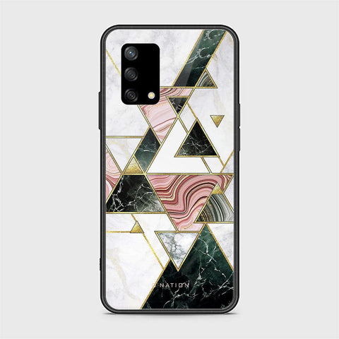 Oppo A95 4G Cover - O'Nation Shades of Marble Series - HQ Ultra Shine Premium Infinity Glass Soft Silicon Borders Case