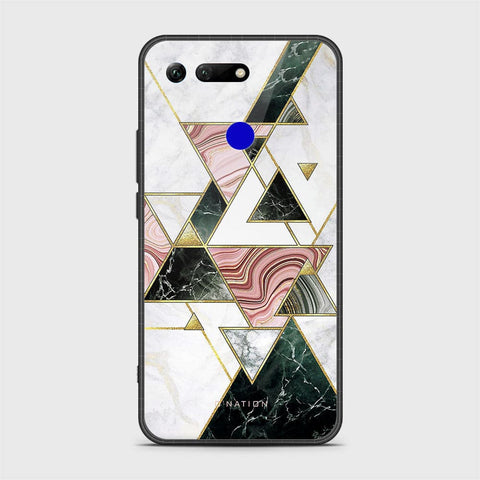 Huawei Honor View 20 Cover - O'Nation Shades of Marble Series - HQ Ultra Shine Premium Infinity Glass Soft Silicon Borders Case