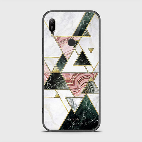 Huawei Y6 2019 / Y6 Prime 2019 Cover - O'Nation Shades of Marble Series - HQ Ultra Shine Premium Infinity Glass Soft Silicon Borders Case