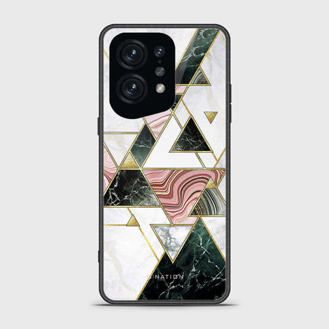 Oppo Find X5 Cover - O'Nation Shades of Marble Series - HQ Ultra Shine Premium Infinity Glass Soft Silicon Borders Case