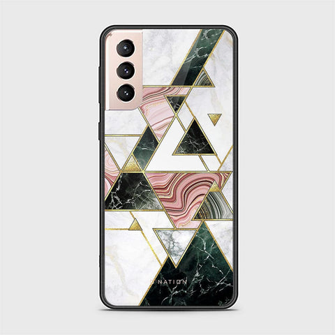 Samsung Galaxy S21 FE 5G Cover - O'Nation Shades of Marble Series - HQ Ultra Shine Premium Infinity Glass Soft Silicon Borders Case